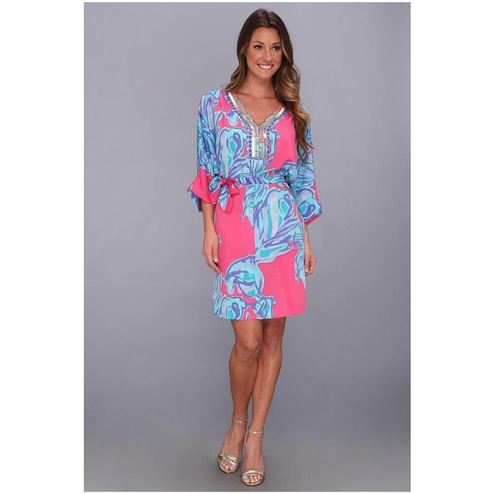 Lilly Pulitzer caftan dress in Pink Sway